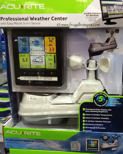 Acu Rite Color 5-in-1 Sensor Professional Weather Center Costco
