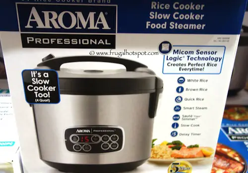 Aroma Stainless Steel Rice/Slow Cooker Combo Costco