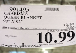 Charisma Blanket Queen Costco Price