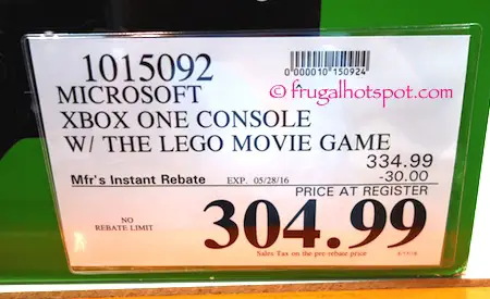 Microsoft XBox One Console + "The Lego Movie" Video Game Costco Price | Frugal Hotspot
