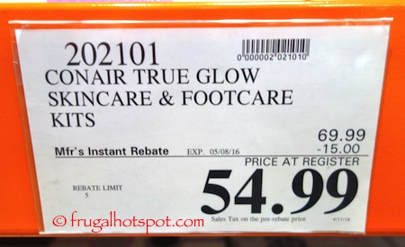 Conair True Glow Skincare and Footcare Kits Costco Price | Frugal Hotspot