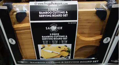 Sabatier 3-Pc Bamboo Cutting and Serving Board Set Costco