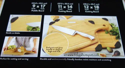 Sabatier 3-Pc Bamboo Cutting and Serving Board Set Costco