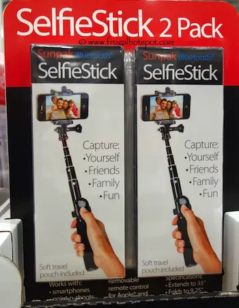 Sunpak Bluetooth Selfie Stick 2-Pack Costco