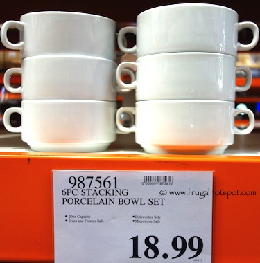 Stacking Porcelain Bowls 6-Piece Costco Price