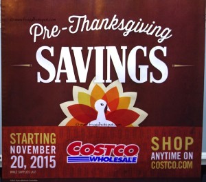 Costco Pre-Thanksgiving Savings Coupon Book: November 20-30, 2015