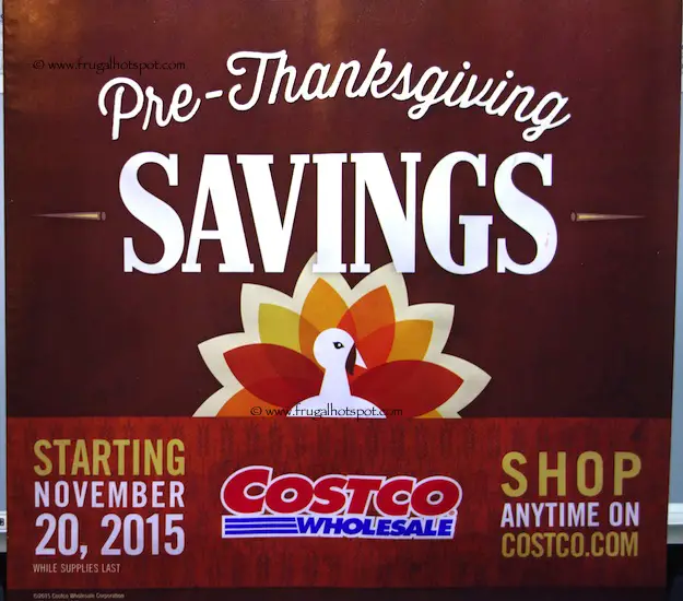 Costco Pre-Thanksgiving Savings Coupon Book: November 20-30, 2015