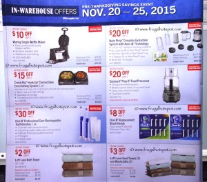 Costco Pre-Thanksgiving Savings Coupon Book: November 20-30, 2015. Page 11