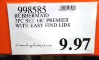 Rubbermaid Premier 14-Cup Food Storage 6-Piece Set Costco Price | Frugal Hotspot