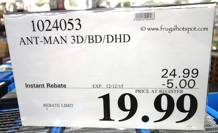 Marvel Ant-Man Costco Price