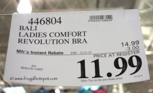 Bali Comfort Revolution Wirefree Bra Costco Price