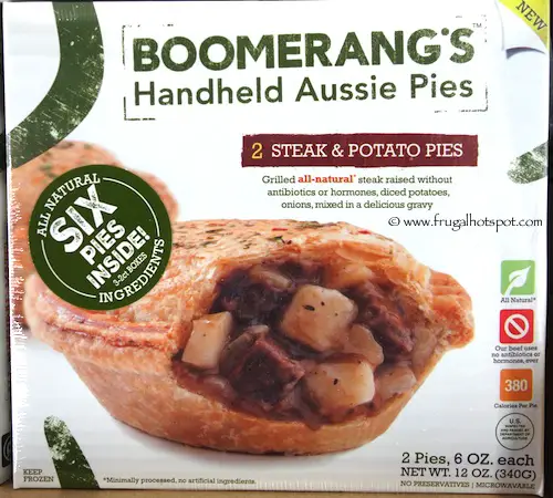 Boomerang's Handheld Steak & Potato Aussie Pies Costco