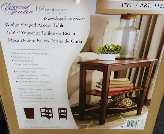 Universal Furniture Broadmoore Wedge-Shaped Accent Table Costco