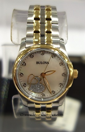 Bulova Ladies Stainless Steel Diamond Marker Watch Costco