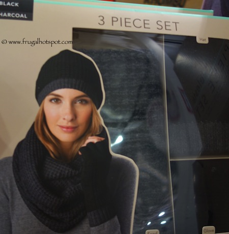 Celeste Ladies Wool Cashmere Blend 3-Piece Set Black Costco