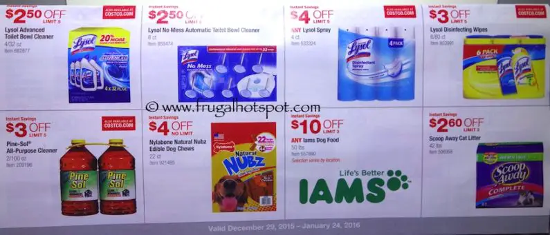 Costco Coupon Book: December 29, 2015 - January 24, 2016. Prices Listed. Frugal Hotspot. Page 15