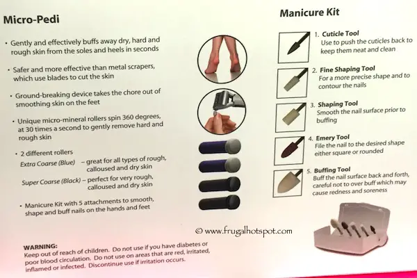 Emjoi Micro-Pedi Essentials and Manicure Kit Costco