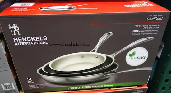 J.A. Henckels 3-Pack RealClad Fry Pans Costco