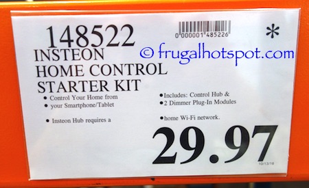 Insteon Home Control Starter Kit Costco Price \ Frugal Hotspot