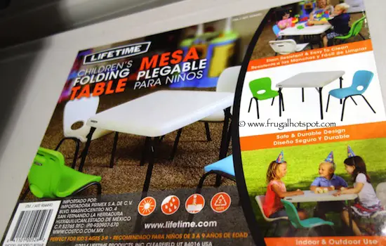 Lifetime Children's Folding Table Costco