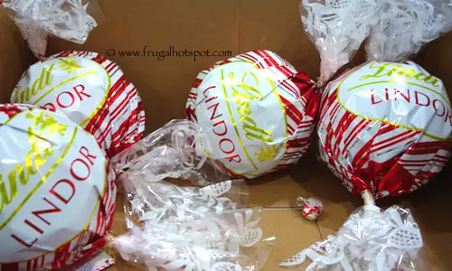 White Chocolate Peppermint LINDOR Truffles Maxi Ball Costco