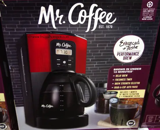 Mr. Coffee 12-Cup Coffee Maker Red Costco