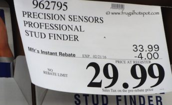 Precision Sensors Professional Stud Finder Costco Price