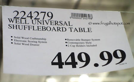 Well Universal Shuffleboard Table Costco Price