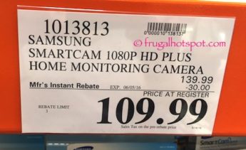 Samsung SmartCam 1080p HD Plus Home Monitoring Camera Costco Price | Frugal Hotspot