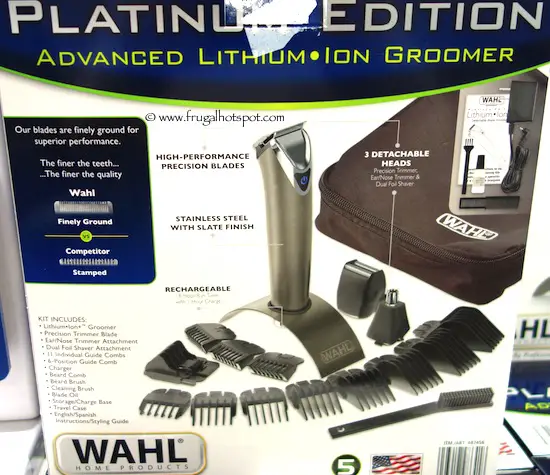 Wahl Platinum Edition Lithium Ion Groomer Costco