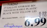 Incredible Solutions 27-Gallon Plastic Storage Bin with Lid Costco Price | Frugal Hotspot