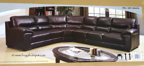 4-Piece Leather Sectional Costco