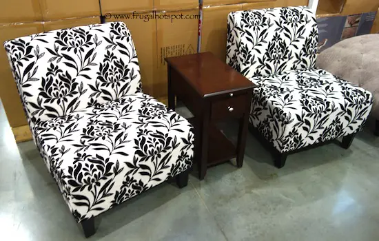 Avenue Six 3-Piece Chair + Accent Table Set Costco