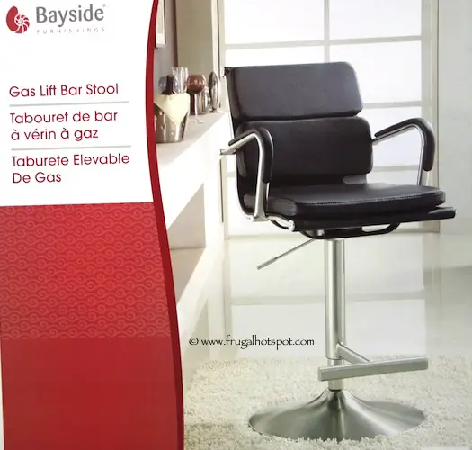 Bayside Furnishings Gas Lift Barstool Costco