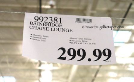 Bainbridge Chaise Lounge Costco Price