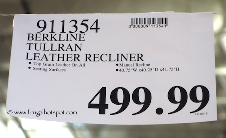 Berkline Tullran Leather Rocker Recliner Costco Price