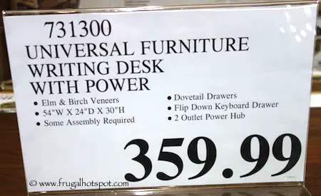 Universal Furniture Broadmoore Writing Desk Costco Price