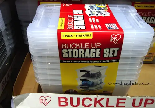Iris Buckle Up Storage Set 12.9 Quart 6-Pack. Costco