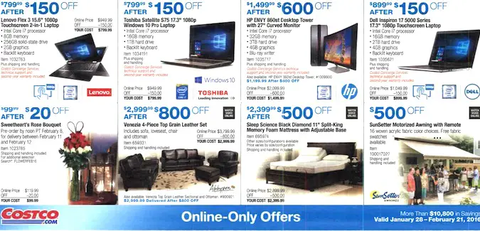 Costco Coupon Book: January 28, 2016 - February 21, 2016. Frugal Hotspot. Page 13