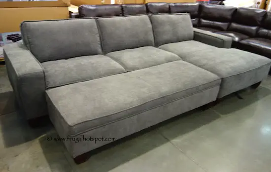 Chaise Sofa with Storage Ottoman Costco