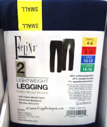 Costco Sale: Felina 2-Pk Lightweight Legging $11.99