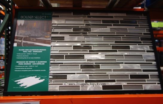 Golden Select 'Starlight' Glass and Aluminum Mosaic Wall Tile (5 Square Feet) Costco