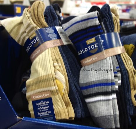 GOLDTOE Men's Comfort Crew Socks 6-Pair Costco