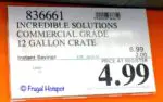 Incredible Solutions Commercial Crate 12-Gallon Costco Sale Price