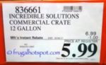 Incredible Solutions Commercial Crate 12-Gallon Costco Sale Price