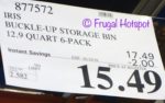 Costco Sale Price: Iris Buckle Up Storage Set 12.9 Quart 6-Pack