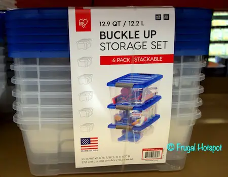 Iris Buckle Up Storage Set 12.9 Quart 6-Pack at Costco