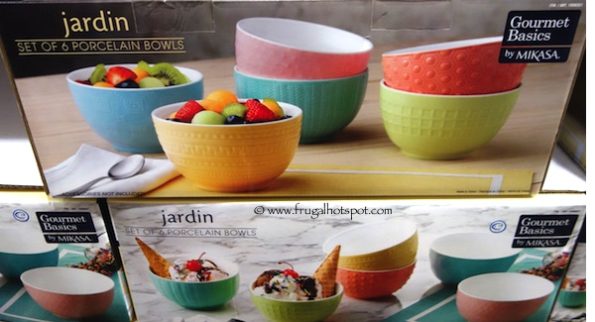 Jardin Porcelain Bowls Set of 6 - Gourmet Basics by Mikasa Costco