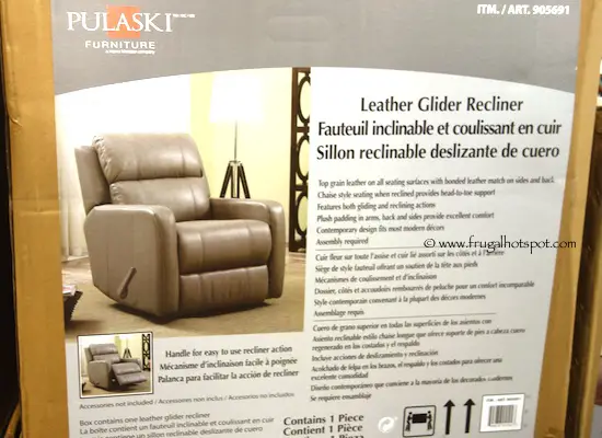 Pulaski Leather Glider Recliner Costco