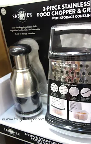Sabatier Stainless Steel Food Chopper and Grater Set Costco